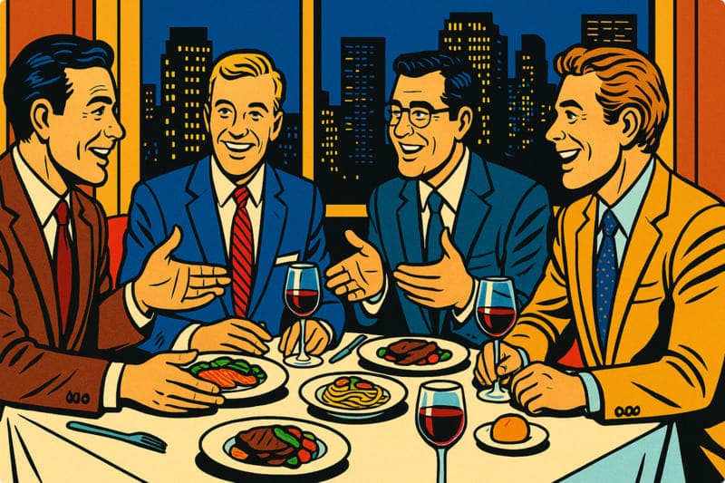 【ビジネス会食 完全攻略マニュアル すべての食事会を成功に導く最強の実務メソッド】レビューのイメージイラスト004