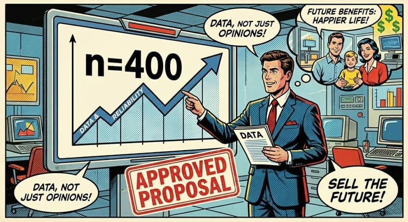 企画のアイデア出しのやり方を説明するビジネスマンのイメージ画像